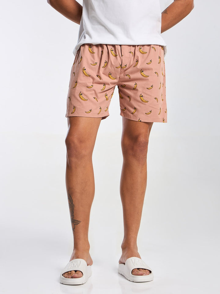 Men's Peach Printed Boxer Mankright