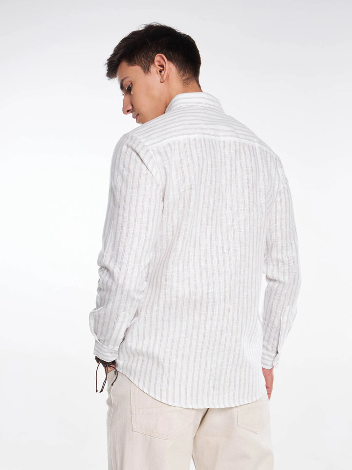 Classic Lines Linen Full Sleeve Shirt Mankright