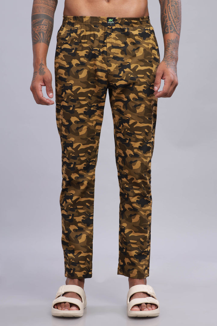 Men's Micro Army Print Pyjamas Mankright