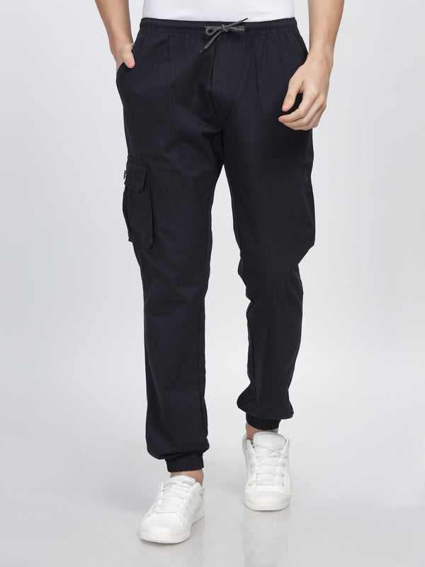 Black Shady Street Wear Joggers Mankright