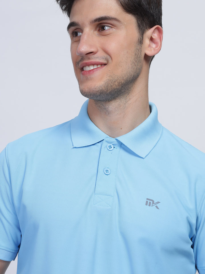 Navy Blue Classic Collar Polo T-Shirt Mankright