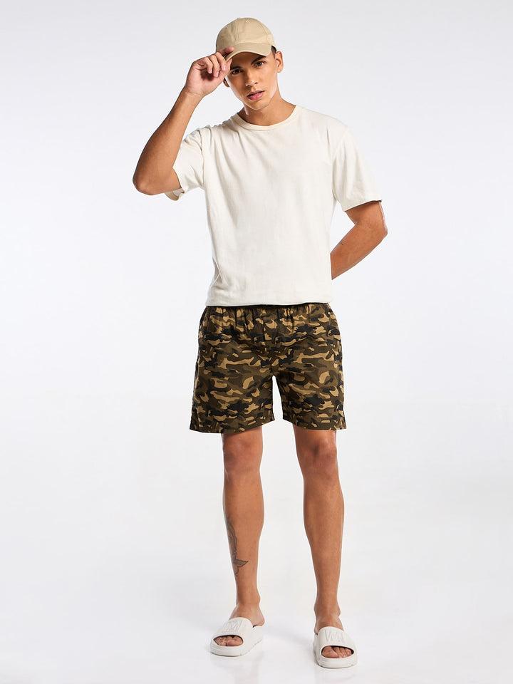 Men's Micro Army Printed Boxer Mankright