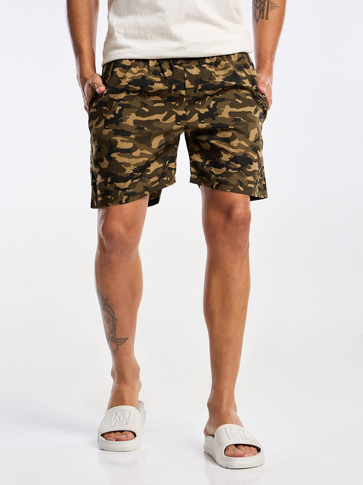 Men's Micro Army Printed Boxer Mankright