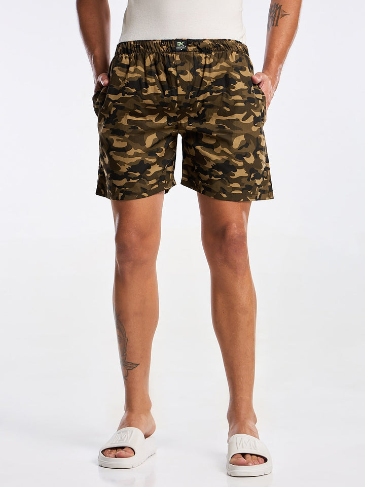 Men's Micro Army Printed Boxer Mankright