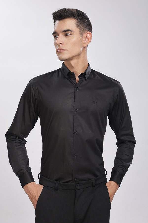 White Classic Collar Satin Formal Shirt (Copy) Mankright