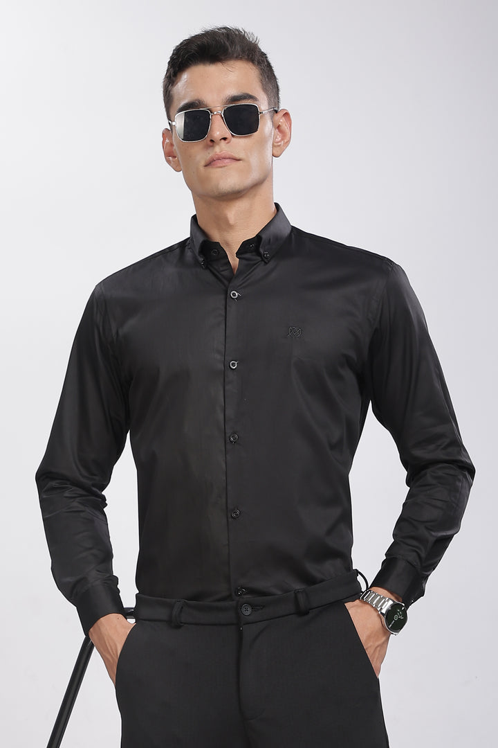 White Classic Collar Satin Formal Shirt (Copy) Mankright