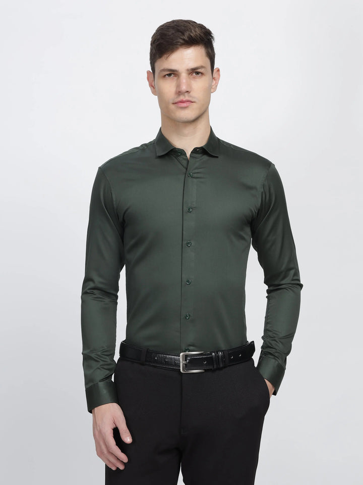 COD Classic Collar Satin Formal Shirt Mankright