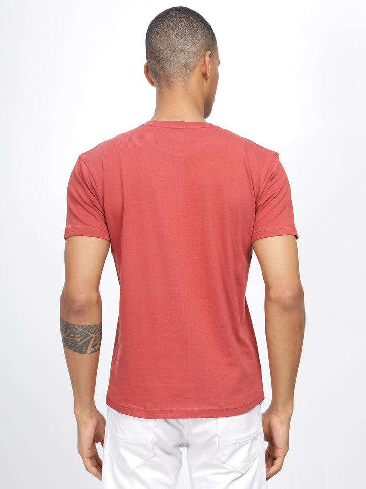 Plain Twill Cotton Round Neck T-Shirt Mankright