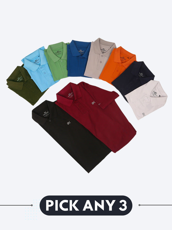 Pick Any 3- Polo T-shirts Mankright